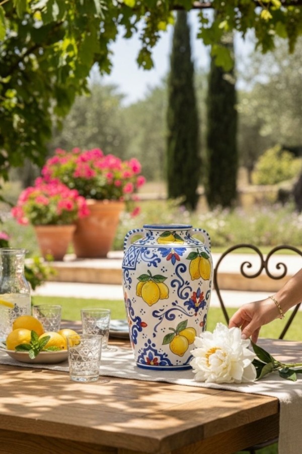 Sicilia Limone Kulplu Vazo