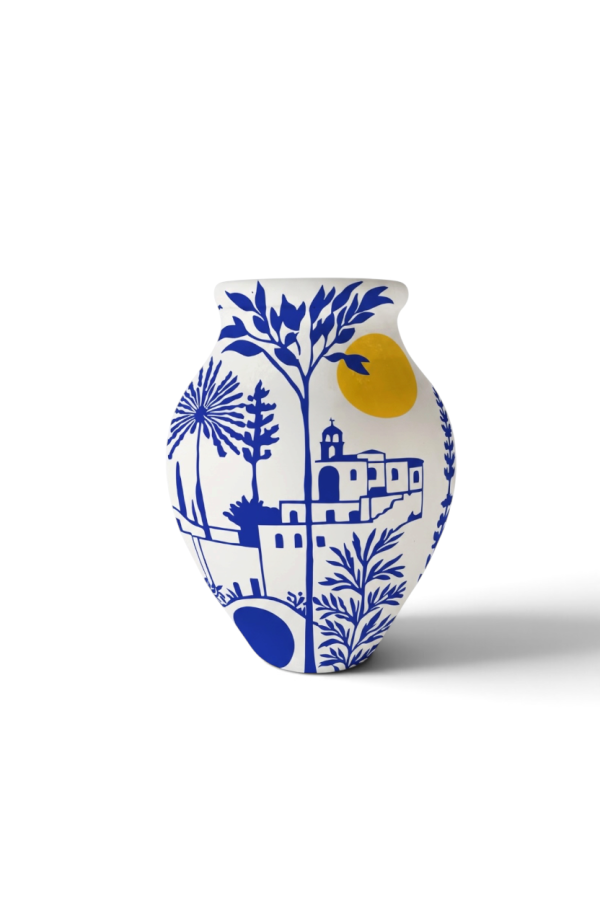 Santorini Seramik Küp 50 cm