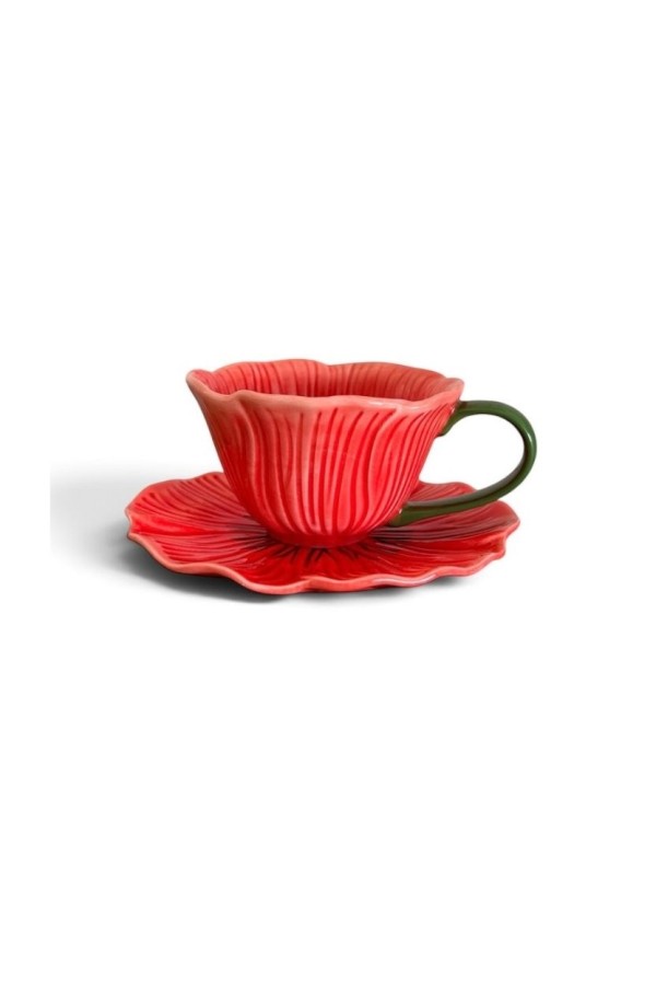 Pembe Gelincik Fincan Takımı