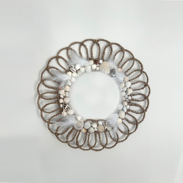 Hasır Denizkabuklu Ayna 55 cm