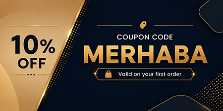 10% discount coupon: MERHABA